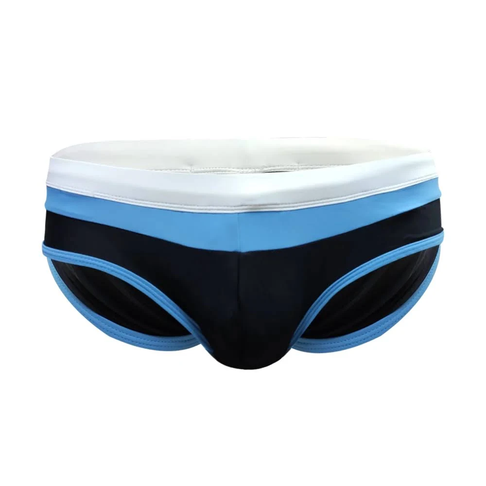 short de bain homme bleu et noir